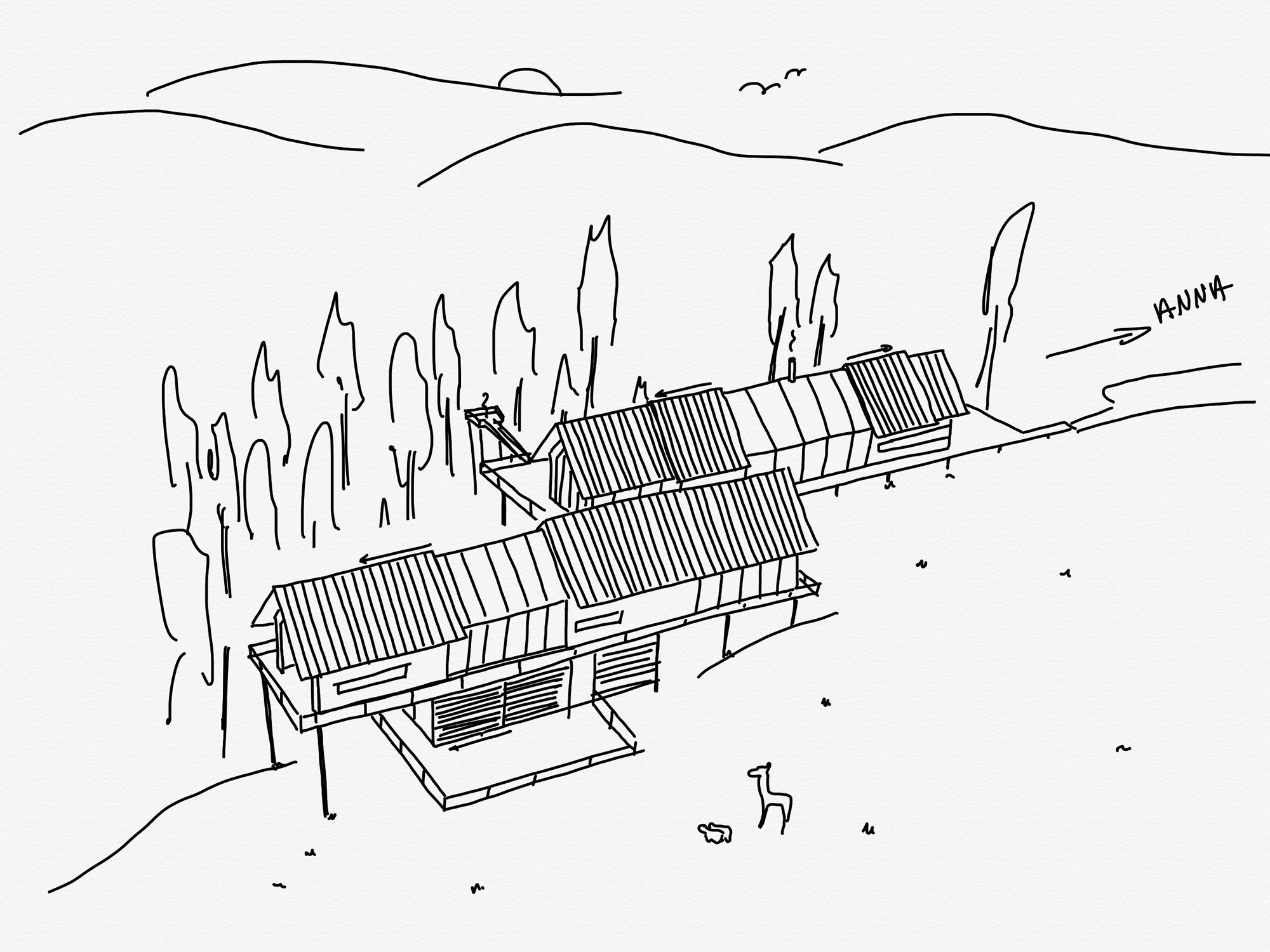 Cabin ANNA aerial